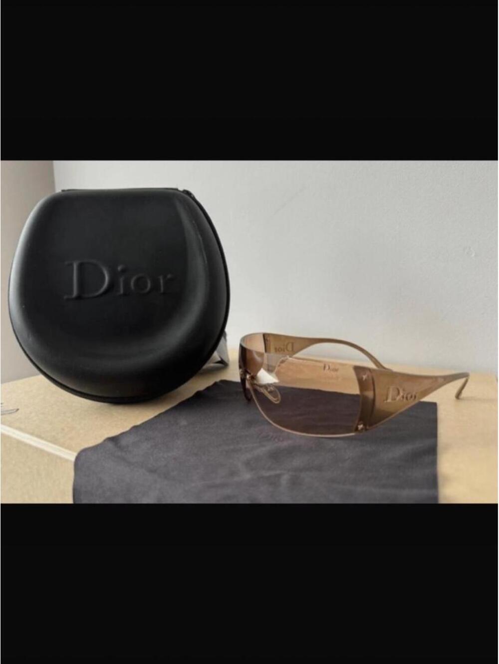 Dior Women's Brown and Tan Sunglass